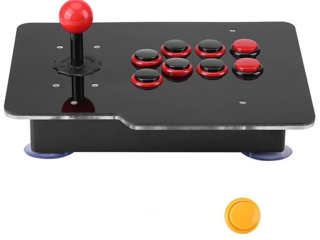 8-Way Arcade Game Joystick, USB Controller, Zero Delay Arcade Stick Buttons for Sports, Racing, Fighting Games
