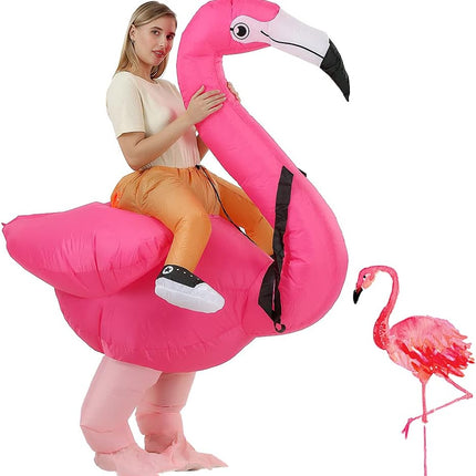 Flamingo Costume for Adults Halloween Inflatable Costume
