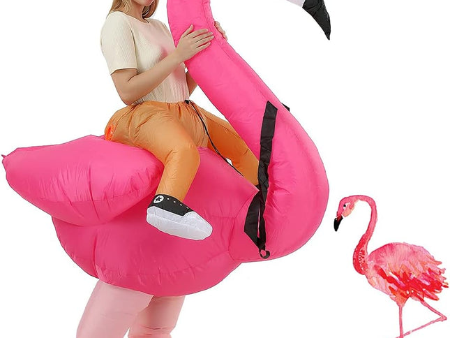 Flamingo Costume for Adults Halloween Inflatable Costume
