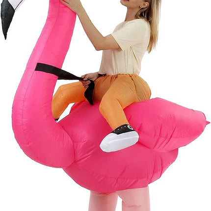 Flamingo Costume for Adults Halloween Inflatable Costume
