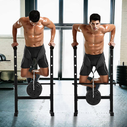 Seektop Weighted Pull Up Dip Belt with Chain 100kg Capacity Black Eva Material Home Gym Strength Training Waist Belt