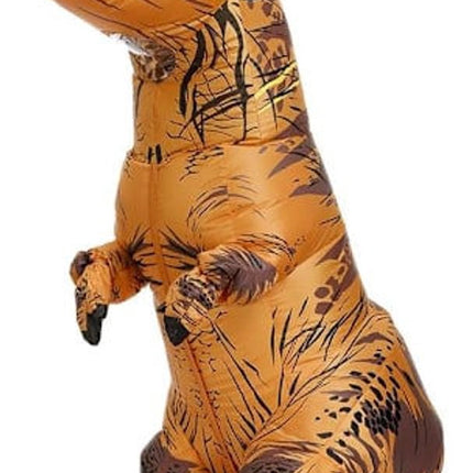 Inflatable Tyrannosaurus Rex Dinosaur Costume - Adults 150-190cm - Halloween Masquerade Costume - (Brown)