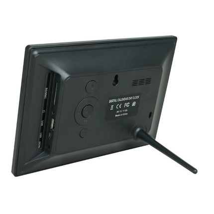 Large-Display Digital Clock with Date & Multiple Alarms ‚Äì 7in, Plug-In, Black