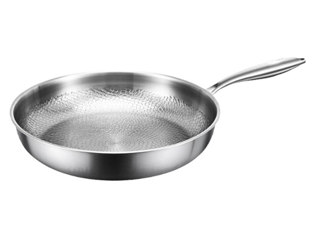 Titanium Pan,100% Non-toxic Titanium Pan,Non Stick Chemical-Free,Extreme Heat-Resistant & Lasts a Lifetime,Non-Stick Skillet for Home Use, Induction Cooktops And Gas Stoves for Omelettes Steaks 24cm