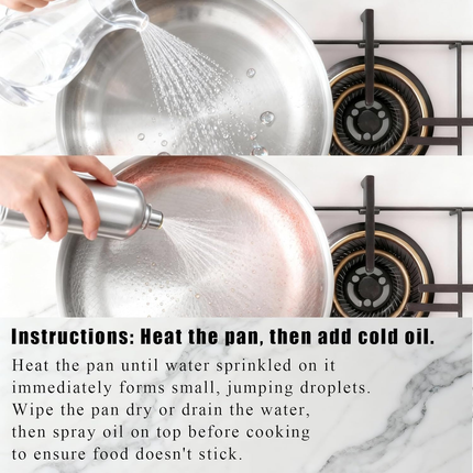 Titanium Pan,100% Non-toxic Titanium Pan,Non Stick Chemical-Free,Extreme Heat-Resistant & Lasts a Lifetime,Non-Stick Skillet for Home Use, Induction Cooktops And Gas Stoves for Omelettes Steaks 24cm