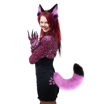 fox ear tail suit animal cute hair hoop cat wolf dog Headwear halloween Party cosplay Christmas festival costume decor