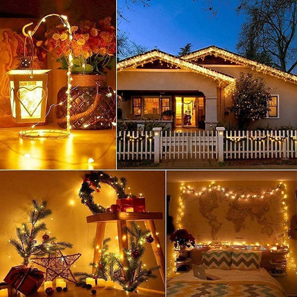 LED Fairy Light USB Powered String Light Waterproof Copper Wire 16 feet 50 LED Firefly Star Moon Light DIY Wedding Party