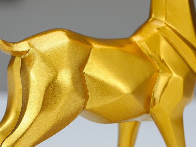 2pcs Elk Deer Statue Couple Reindeer Figurines Resin Sculpture Living Room Home Decoration Nordic Tabletop Ornaments
