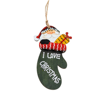 3pcs Christmas Tree Hanging Ornaments,Wooden Reindeer Hanging Figurine Ornament,Art Handcrafts Pendant Decoration