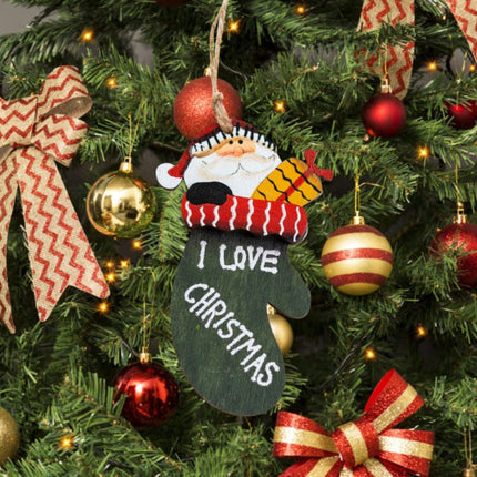 3pcs Christmas Tree Hanging Ornaments,Wooden Reindeer Hanging Figurine Ornament,Art Handcrafts Pendant Decoration
