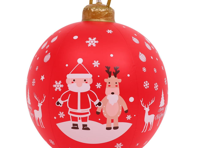Inflatable balloons, holiday decorations, Christmas garden spheres, Christmas inflatable outdoors