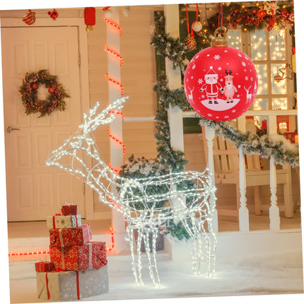 Inflatable balloons, holiday decorations, Christmas garden spheres, Christmas decorations, Christmas inflatable outdoors