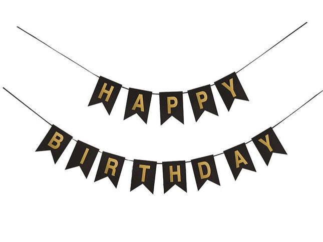 2 pcs Birthday Banner Sign Happy Birthday Bunting Banner Garland for Kids Girl Woman Birthday Tea Party Decorations Bunting