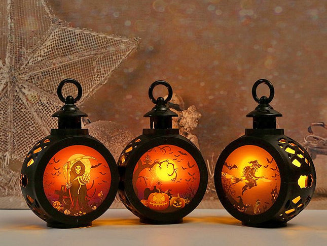 3 pcs Halloween Pumpkin Witch Light LED Bar Party Atmosphere Props Durable Use Light Portable Easy To Use And Clean Halloween