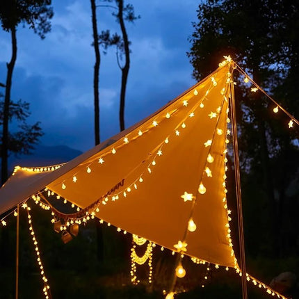 String Lights 20Ft 40 LED Fairy Lights Operated Waterproof Indoor Outdoor Christmas Lights for Bedroom Party Wedding Xmas