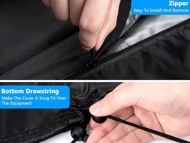 Gym Rack Cover with Waterproof Zipper, Protective Cover for Squat Rack/Weight Lifting Rack/Home Gym Workout Equipment-Indoor or Outdoor