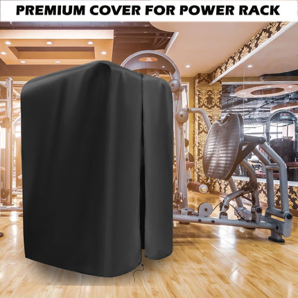 Gym Rack Cover with Waterproof Zipper, Protective Cover for Squat Rack/Weight Lifting Rack/Home Gym Workout Equipment-Indoor or Outdoor