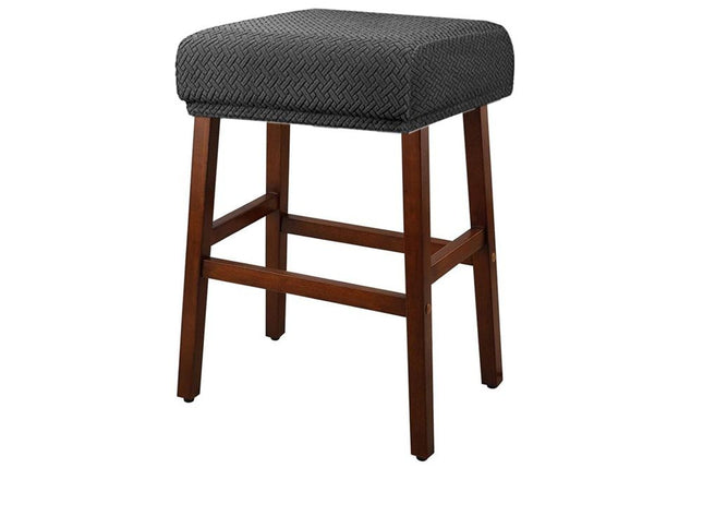 Stool Covers Rectangle - 4 Pack Stretch Waterproof Saddle Seat Cover Counter Bar Stools Bar Chairs Covers Kitchen Island Chairs Cushion Protector