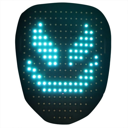 LED Mask with Gesture Sensing, Light-Up Transforming Face Cover for Halloween, Christmas, Cosplay & Birthday Parties