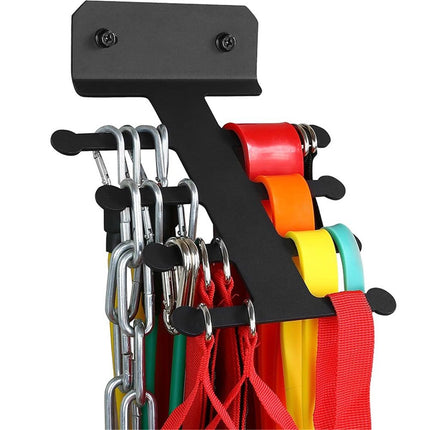 Resistance Rack Band Storage Hanger Gym Equipment Organizer Pull Up Bands Jump Ropes, Storage Rack for Home Gym