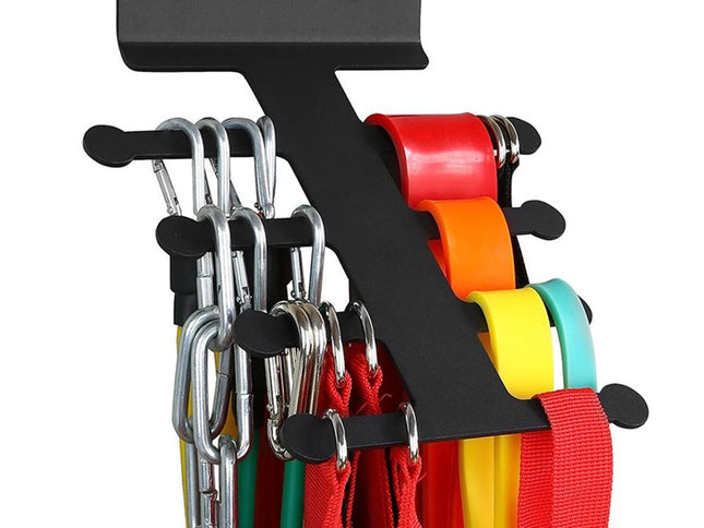 Resistance Rack Band Storage Hanger Gym Equipment Organizer Pull Up Bands Jump Ropes, Storage Rack for Home Gym