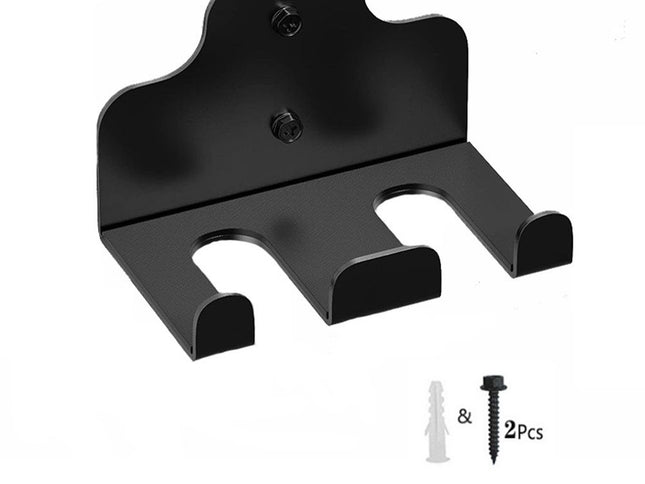 Wall Mounted Barbell Holder & Gym Accessory Rack – Heavy Duty Steel Storage for Barbells, Collars, Bands, and Fitness Gear –Three hook barbell hanger