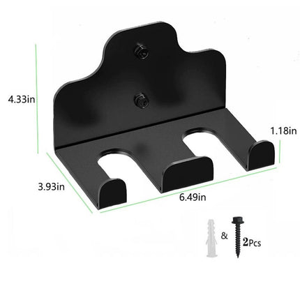 Wall Mounted Barbell Holder & Gym Accessory Rack – Heavy Duty Steel Storage for Barbells, Collars, Bands, and Fitness Gear –Three hook barbell hanger