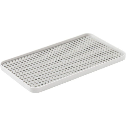 2-Tier Drain Tray for Kitchen Counter, Detachable Plastic Dish Drainer Drying Rack, Multi-Functional Tea/Fruit/Vegetable Drain Board Caddy