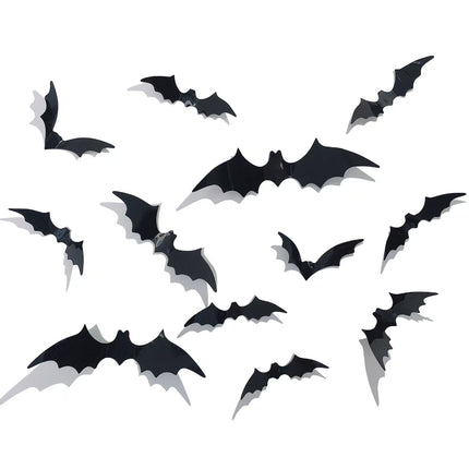 Halloween Bat Wall Stickers - Removable Spooky Decor Decals