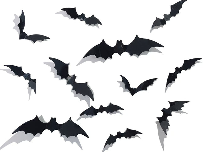 Halloween Bat Wall Stickers - Removable Spooky Decor Decals