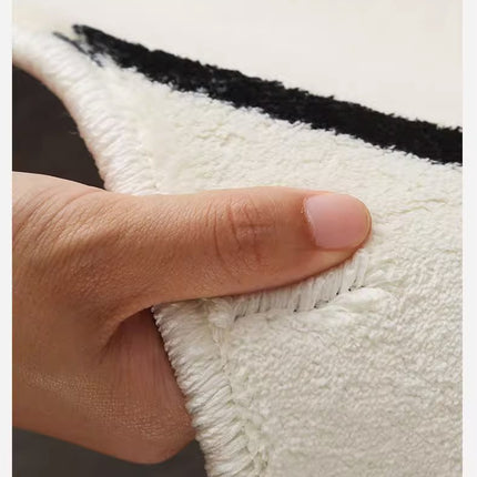 Halloween Faux Cashmere Area Rug - Festive Spooky Decor Floor Mat