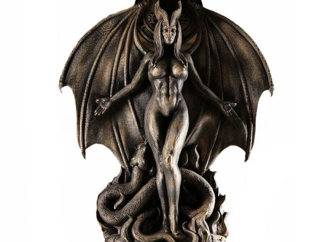 Lilith Inanna Goddess Statue - Gothic Resin Figurine, Halloween Home Decor