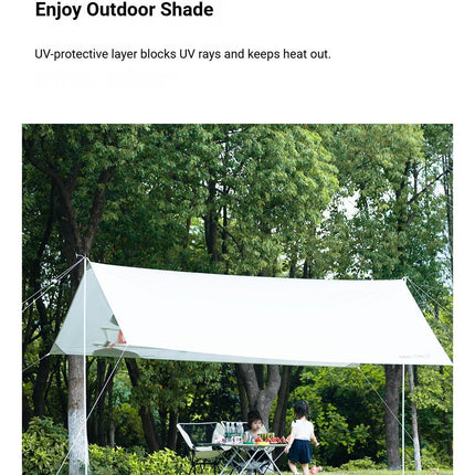 black Canopy Version-Canopy+Folding Table+2 Moon Chairs