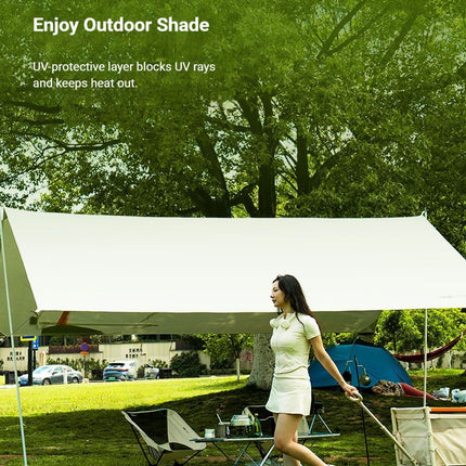 black Canopy Version-Canopy+Folding Table+2 Moon Chairs