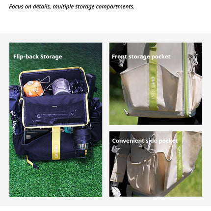 Green 4-Piece Set-Bag+Aluminum Table Frame+2 Moon Chairs