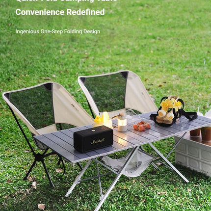 White Canopy Version-Canopy+Folding Table+2 Moon Chairs