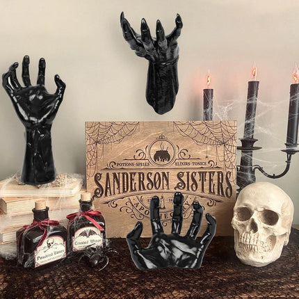 Spooky Ghost Hand Tabletop Ornament, Halloween Horror & Christmas Atmosphere Decor, 5 Pack (Candles Not Included)