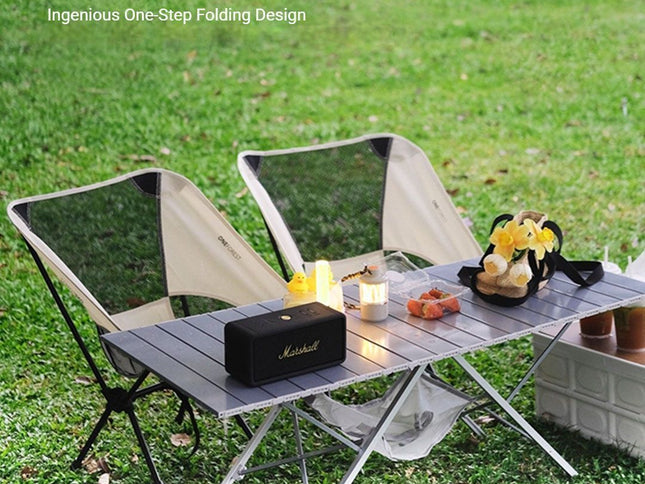 ONEFOREST Ultralight Portable Camping 3-in-1 Set with White Canopy, Tote Bag Integrated Outdoor Combination Kit, Foldable Camping Gear for Picnic, Backpacking, Self-driving Trip, Ideal Practical Present for Christmas and Holiday Gift Giving