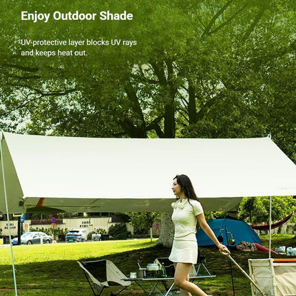 ONEFOREST Ultralight Portable Camping 3-in-1 Set with White Canopy, Tote Bag Integrated Outdoor Combination Kit, Foldable Camping Gear for Picnic, Backpacking, Self-driving Trip, Ideal Practical Present for Christmas and Holiday Gift Giving