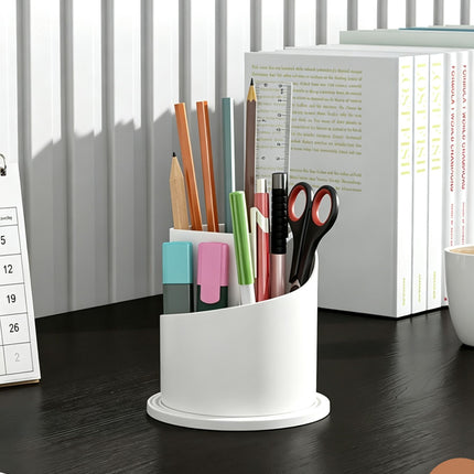 Rotatable Birdcage Vanity & Desktop Organiser, Dustproof Compartment Storage for Cosmetics, Stationery, Toothpaste, Knives, Forks & Spoons, Transparent Grey, 2 Pack, Christmas & Halloween Multi-scene Gift