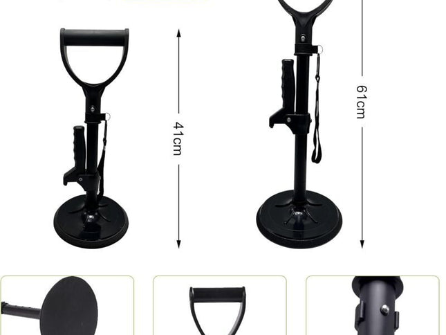 Bed Black, Floor Adjustable Height Maximum Load 200 KG Stability and Support with Hand Rest Getting Aid for the Elderly