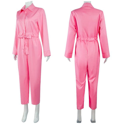 Barbie Jumpsuit Costume Light Pink, Size S for Halloween Cosplay