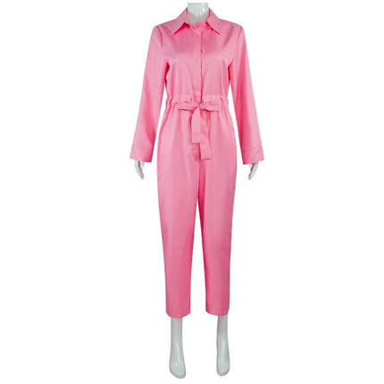 Barbie Jumpsuit Costume Light Pink, Size S for Halloween Cosplay