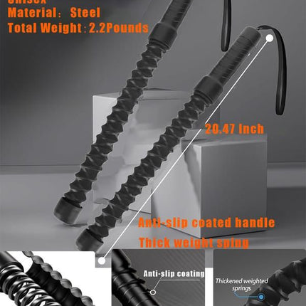 Cordless Battle Ropes for Home Gym, Heavy Weight Wireless Training Ropes, High‑Intensity HIIT Fitness Equipment, Portable Exercise Flow Ropes for Men & Women, Aerobic Workout