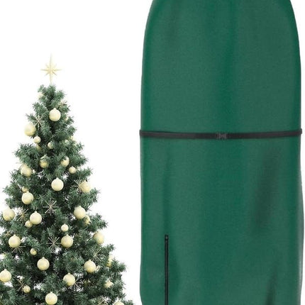 9ft Upright Christmas Tree Storage Bag, Waterproof Dustproof Standing Artificial Christmas Tree Cover, Vertical Xmas Tree Storage Protector Bag for Decorated Artificial Tree