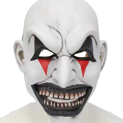 House Of Dasein Halloween Horror Soul Breaking Clown Hat Death Headset Makeup Ball Cosplay Mask - No Hood