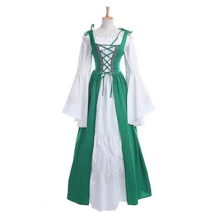 House Of Dasein S-6Xl Medieval Dress Cosplay Halloween Costume For Women Palace Carnival Party - Green - 5Xl