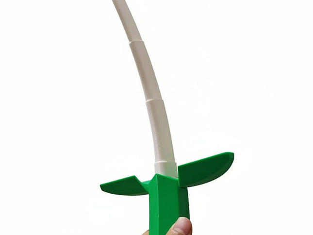 Banana Shaped Retractable Samurai Sword Twist Open Toy For Kids Cosplay & Party Gift - Green