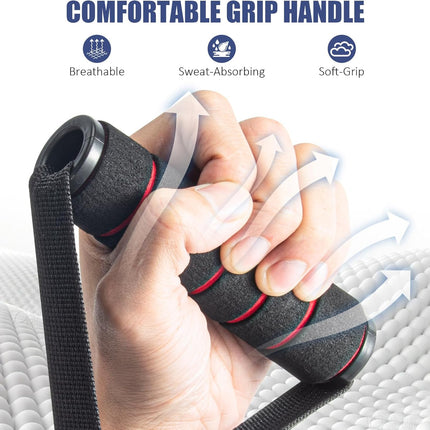 2 Pack Upgraded Exercise Handles, Gym Handle Equipment for Cable Machine Attachments, Strength Training Workout, Pilates, Home Gym, Resistance Bands, Heavy Duty Workout Accessories