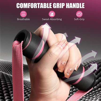 2 Pack Upgraded Exercise Handles, Gym Handle Equipment for Cable Machine Attachments, Strength Training Workout, Pilates, Home Gym, Resistance Bands, Heavy Duty Workout Accessories